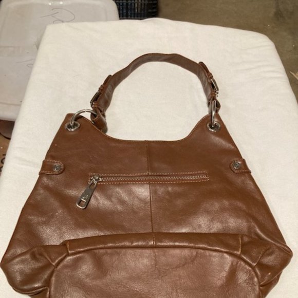 Grace Adele Brown Leather Hobo Style Designer Handbag - Picture 3 of 15